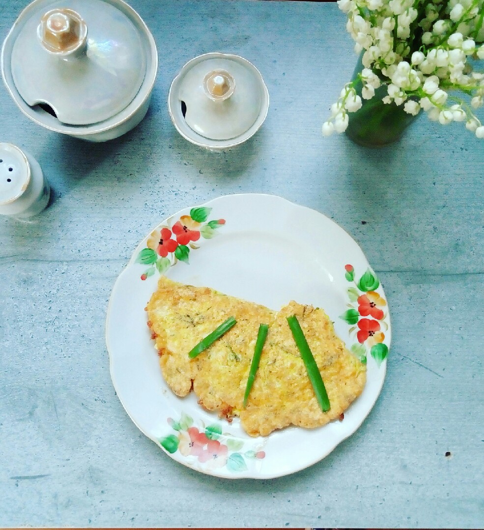 Отличный вариант для завтрака! Овсяный блин на завтрак с сыром (Овсяноблин)