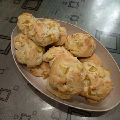 Мягкое яблочное печенье 
