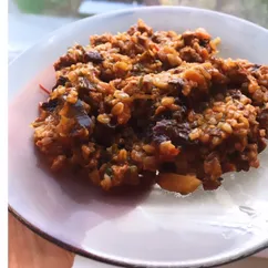 Булгур с мясом и овощами