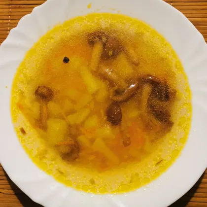 Грибной суп с опятами