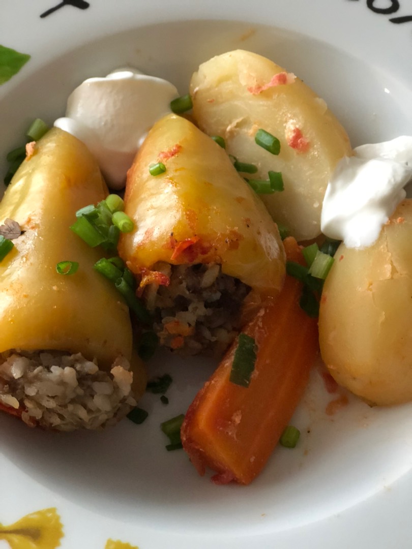 Перцы фаршированные, в духовке