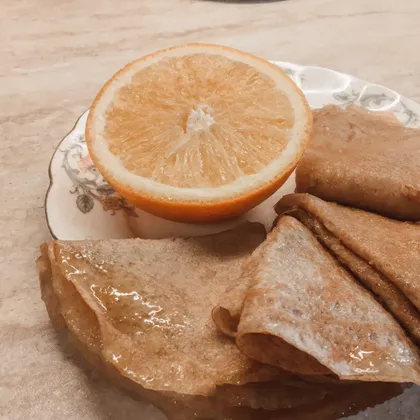 Блинчики Креп Сюзетт с апельсиновым соусом