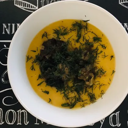 Гороховый суп-пюре с грибами