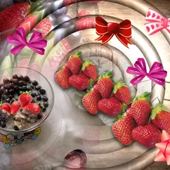 🍓🌿 Овсяная каша с клубникой 🍓🌿 ПП 🍓🌿