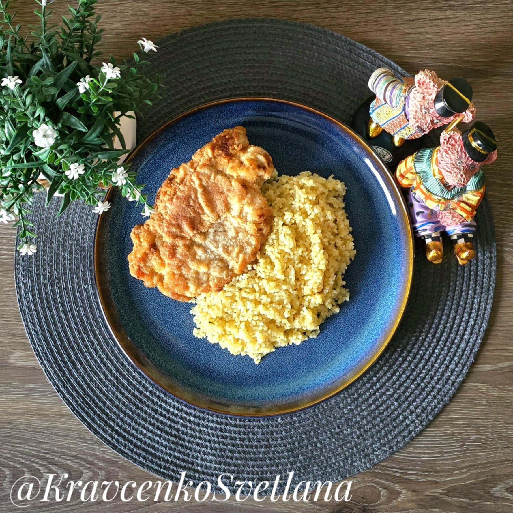 Булгур на сковороде 