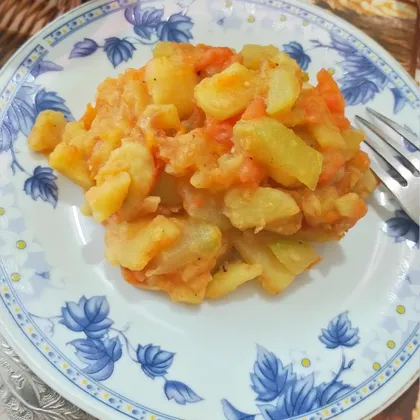 Овощное рагу из кабачка картошки