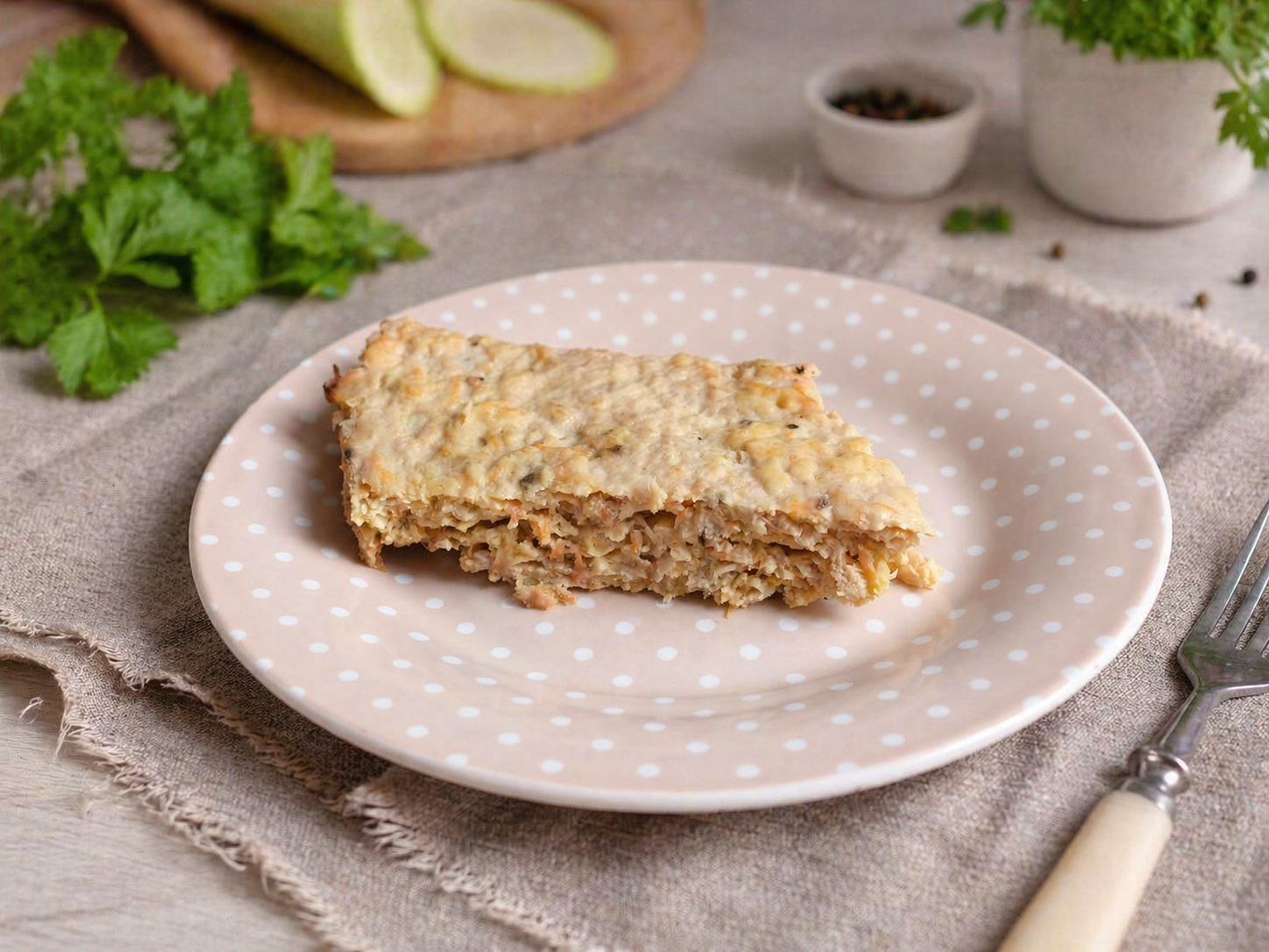 Мясной хлеб с овощами