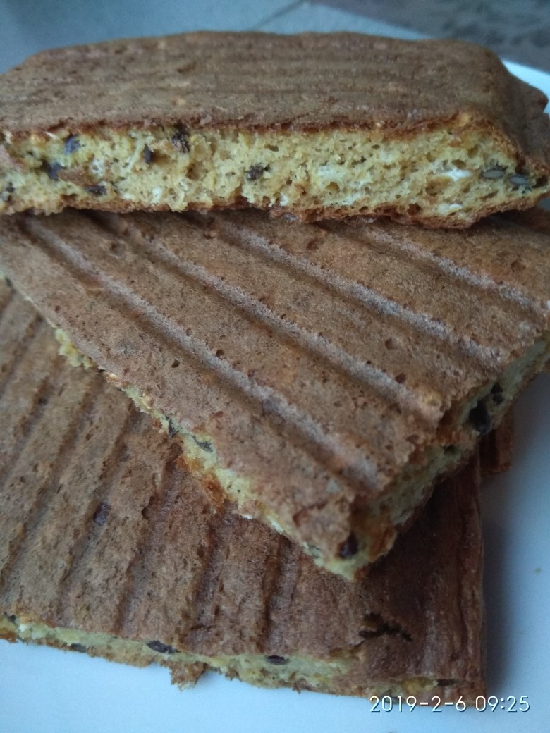 Овсяноблин с кукурузной мукой в мультипекаре гриль