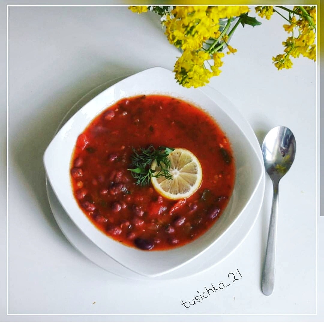 Томатный суп-пюре с нутом — рецепт с фото пошагово