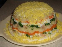 «Мимоза» с яблоком