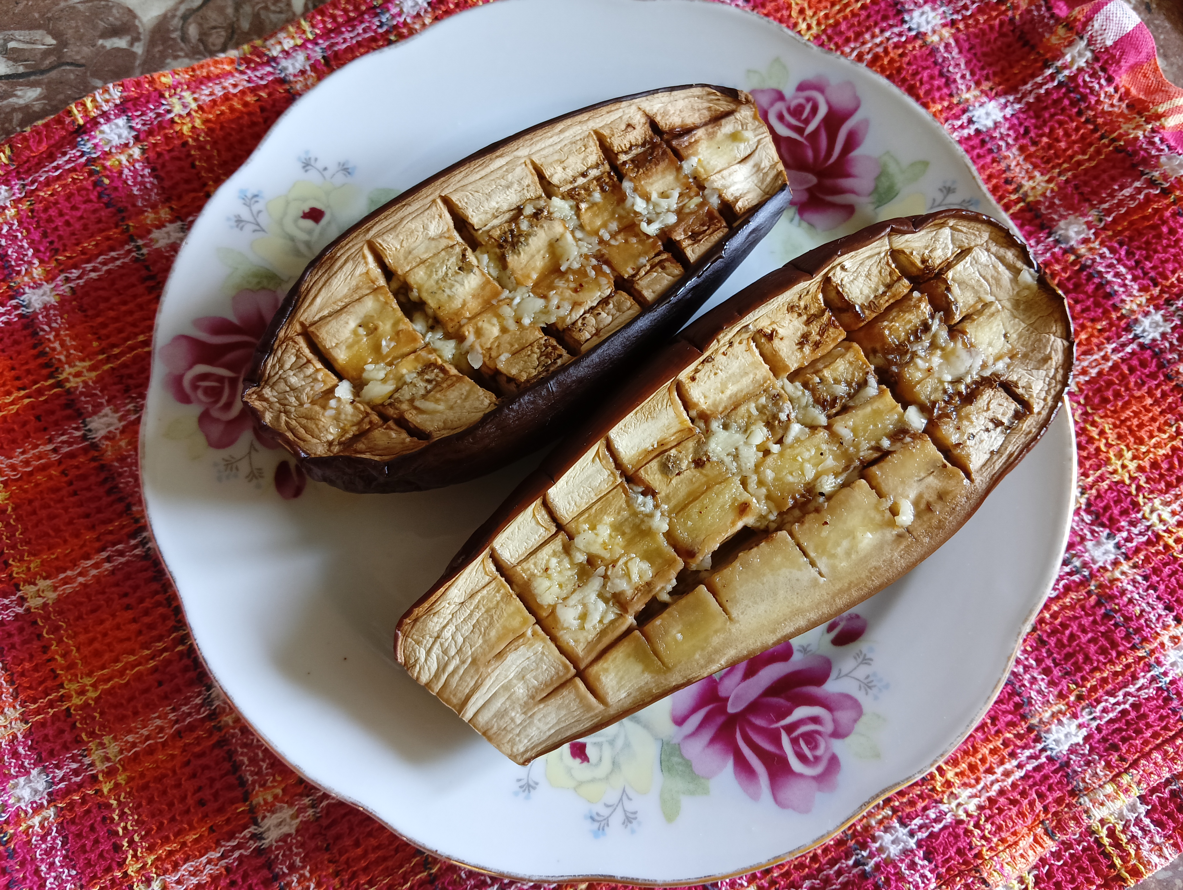 Баклажаны с чесночным маслом