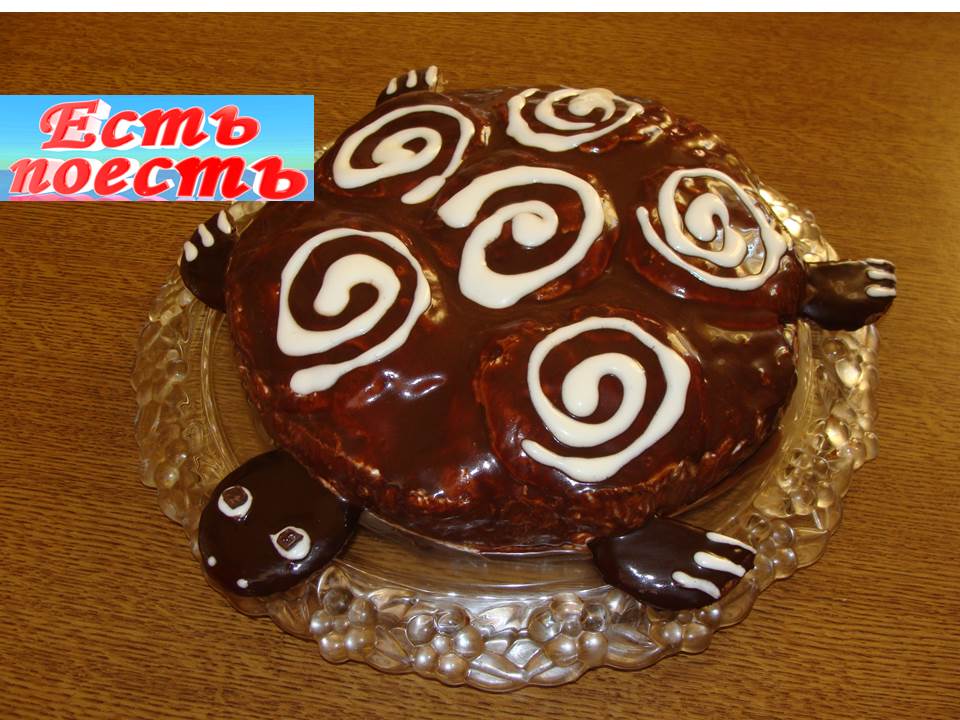 Домашний торт «Черепаха» со сметанным кремом