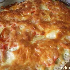 Мясо-овощная запеканочка