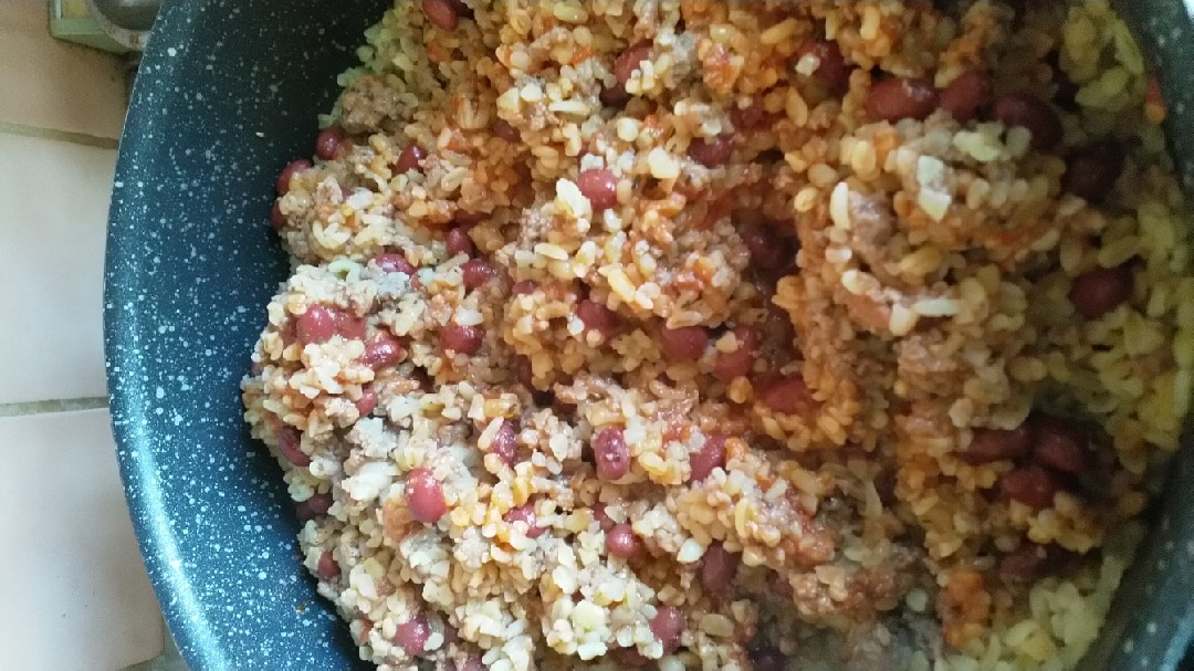 Булгур с фаршем и фасолью #кулинарный марафон