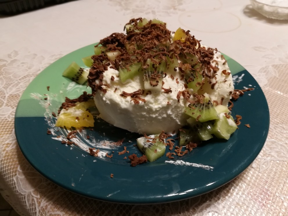 Мороженое с цитрусовыми и шоколадом