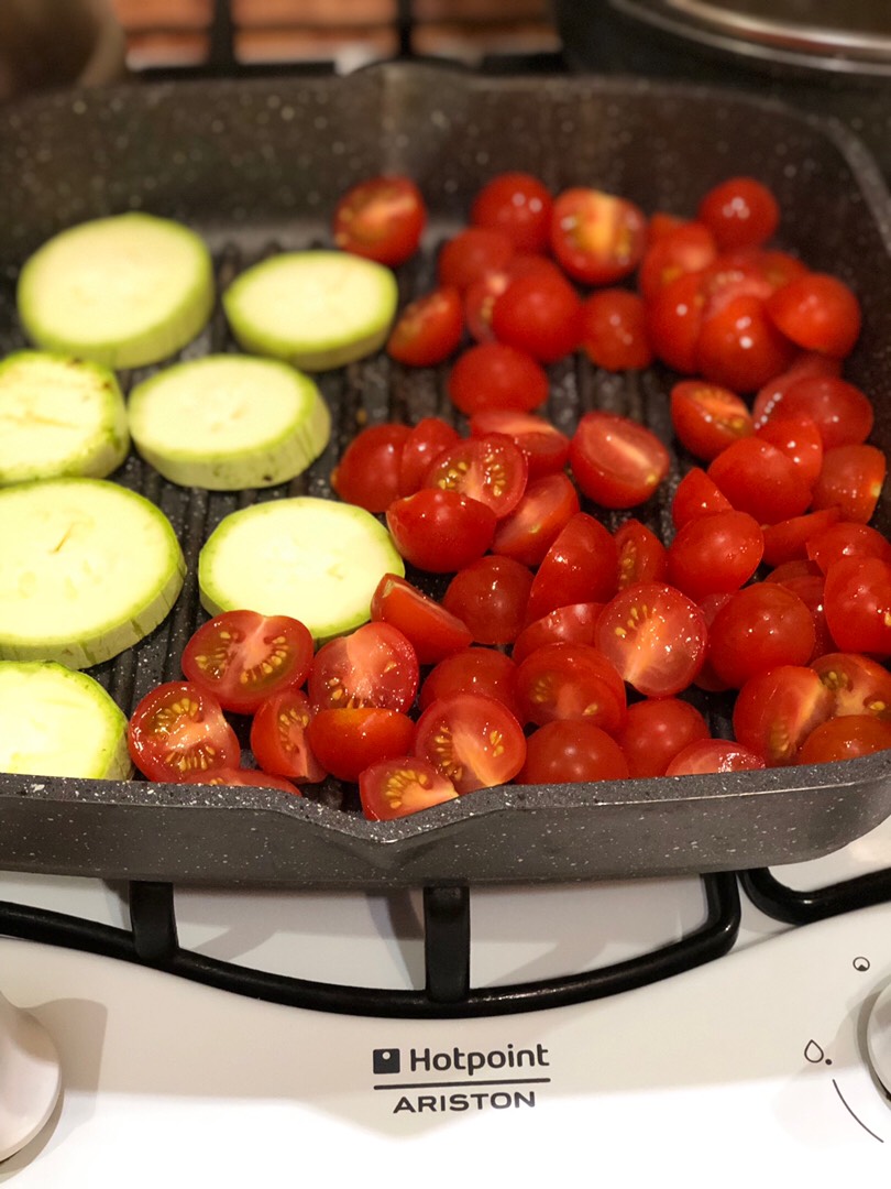 Овощи на сковородке гриль.🥦🌶🍅🍆🥕