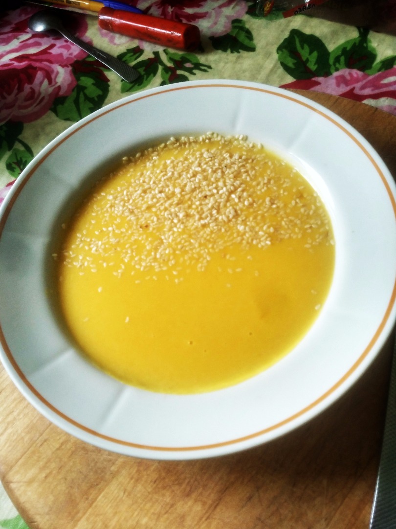 Каша тыквенная с кунжутом