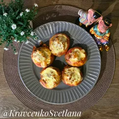 Фаршированные шампиньоны в беконе