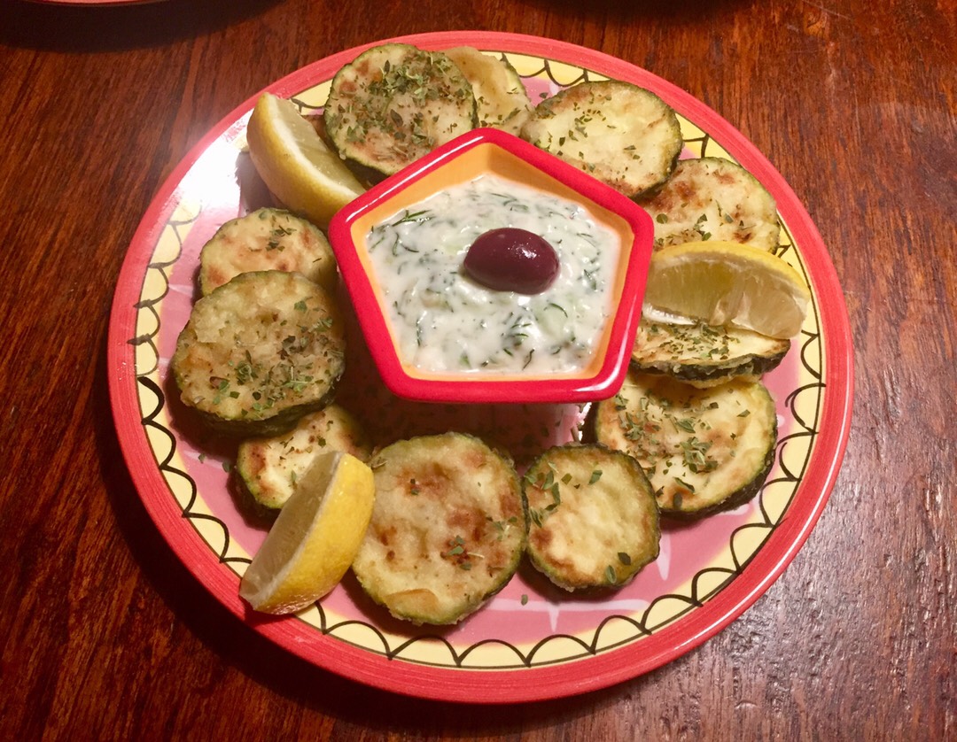 Жареные кабачки по -гречески (Колокисакья Тиганита)