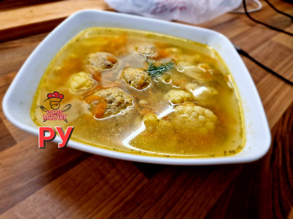 Овощной суп с фрикадельками