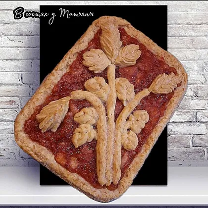 Пирог с персиками без сахара на закваске Levito-Madre