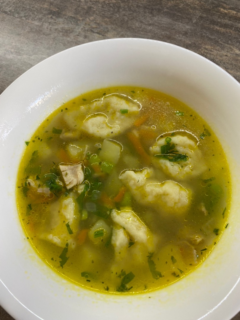 Суп с клецками на курином бульоне пошаговый рецепт быстро и просто от Ирины Наумовой