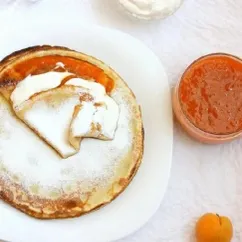 Безглютеновые блинчики с полезным вареньем из кураги🥞