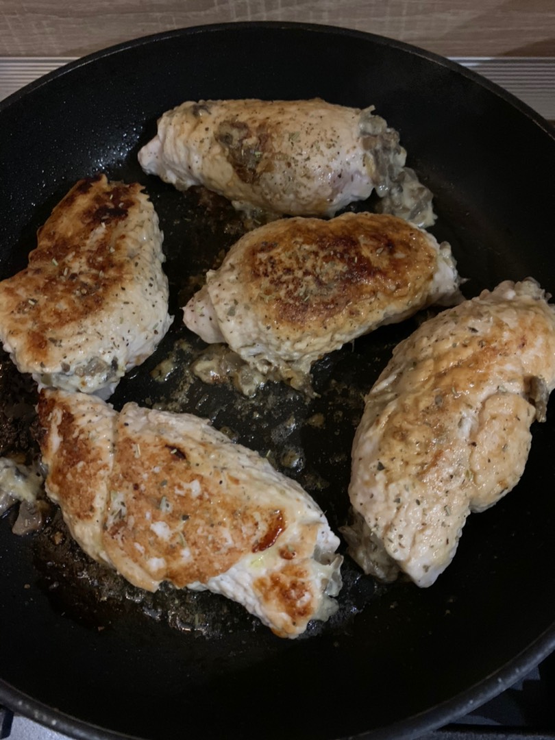 Куриный рулет с грибами