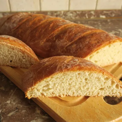 Хлеб пшеничный — печем большой батон