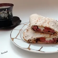  Быстрый  завтрак из лаваша