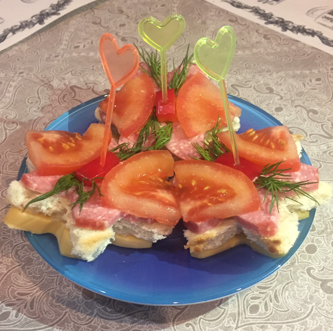 Закуска «Рождественская звезда»