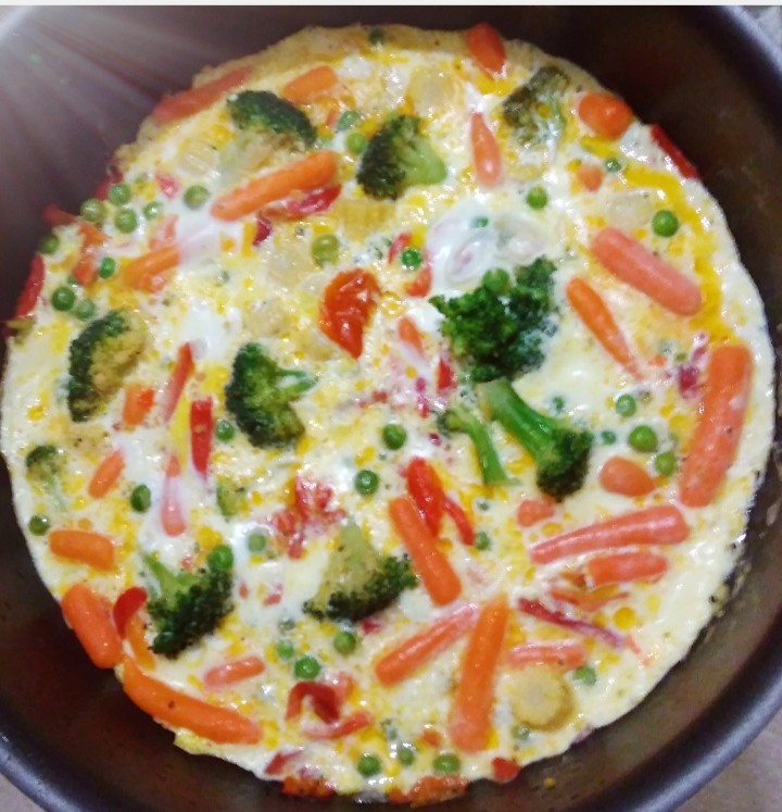 Омлет с Итальянской овощной смесью