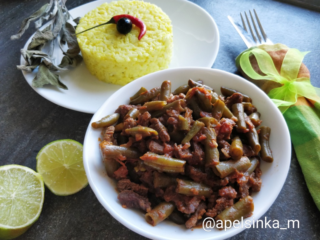 Хореш из стручковой фасоли и говядины