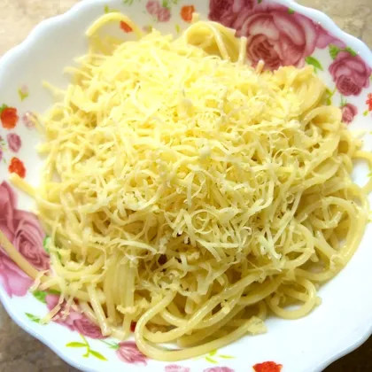 Спагетти с сыром 🍜