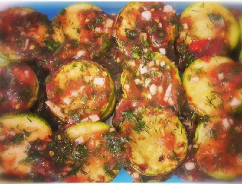 Закуска из молодых кабачков 