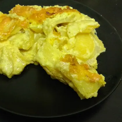 Картофельная запеканка с сыром в духовке