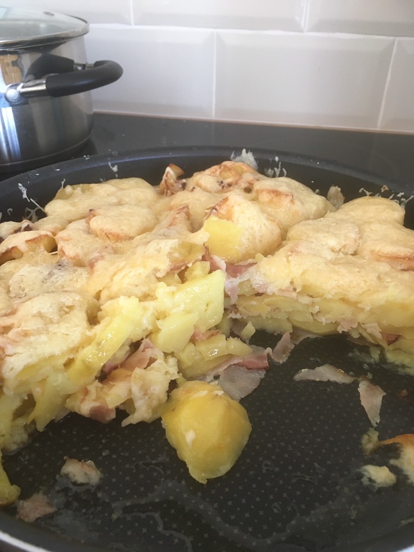Запечённый картофель с карбонадом под сыром