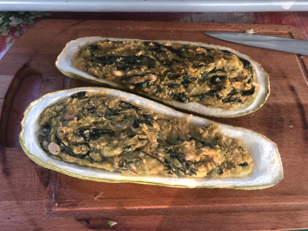 Кабачки фаршированные веганские
