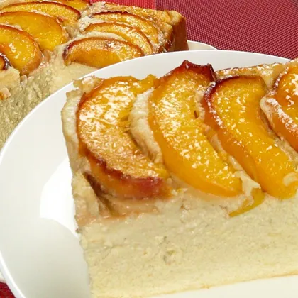 Творожная запеканка с бананами и персиками. Нежная и вкусная | Curd casserole with peaches