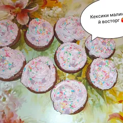 Кексы малиновый восторг