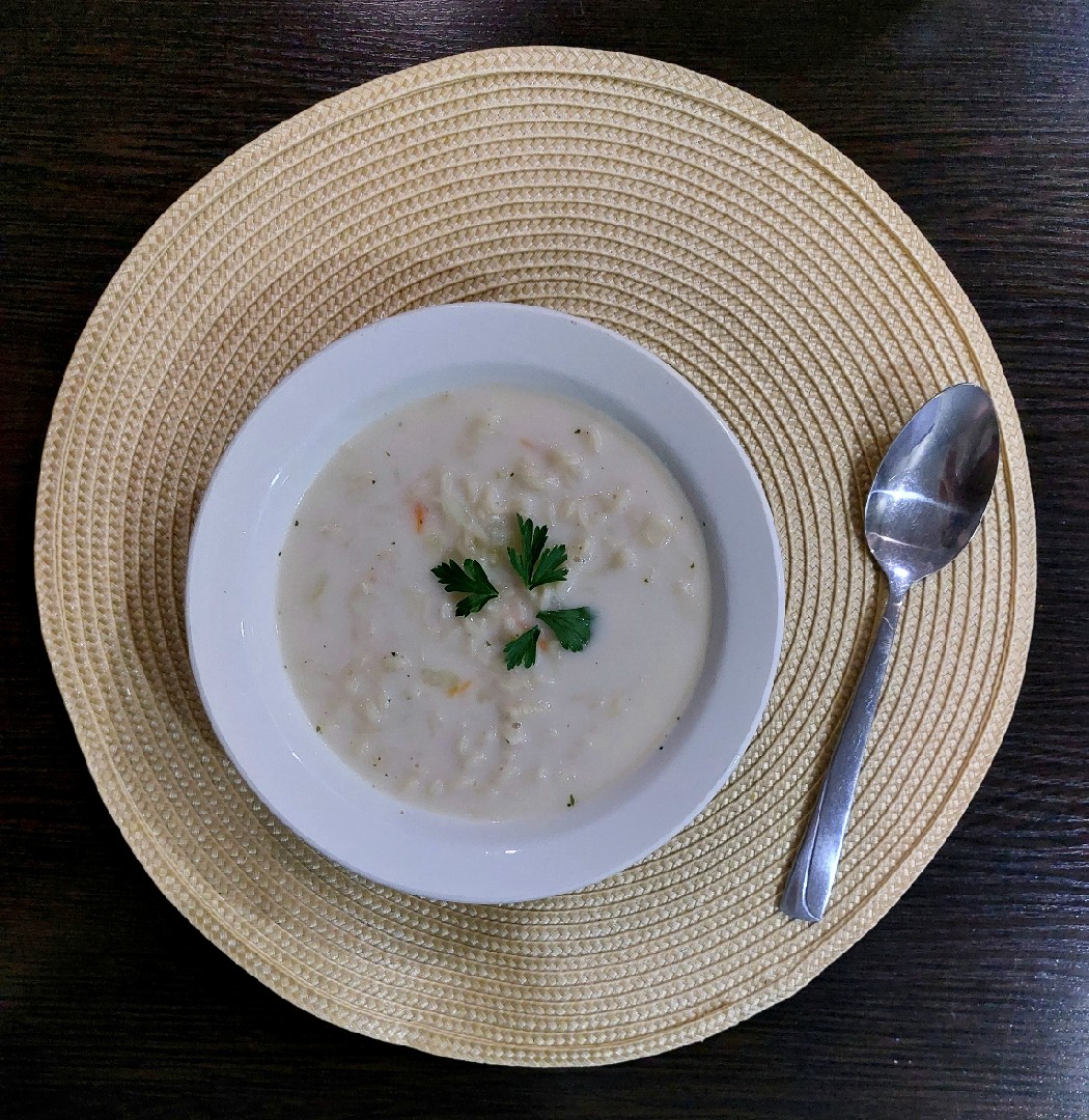 Сырный суп с лапшой быстрого приготовления