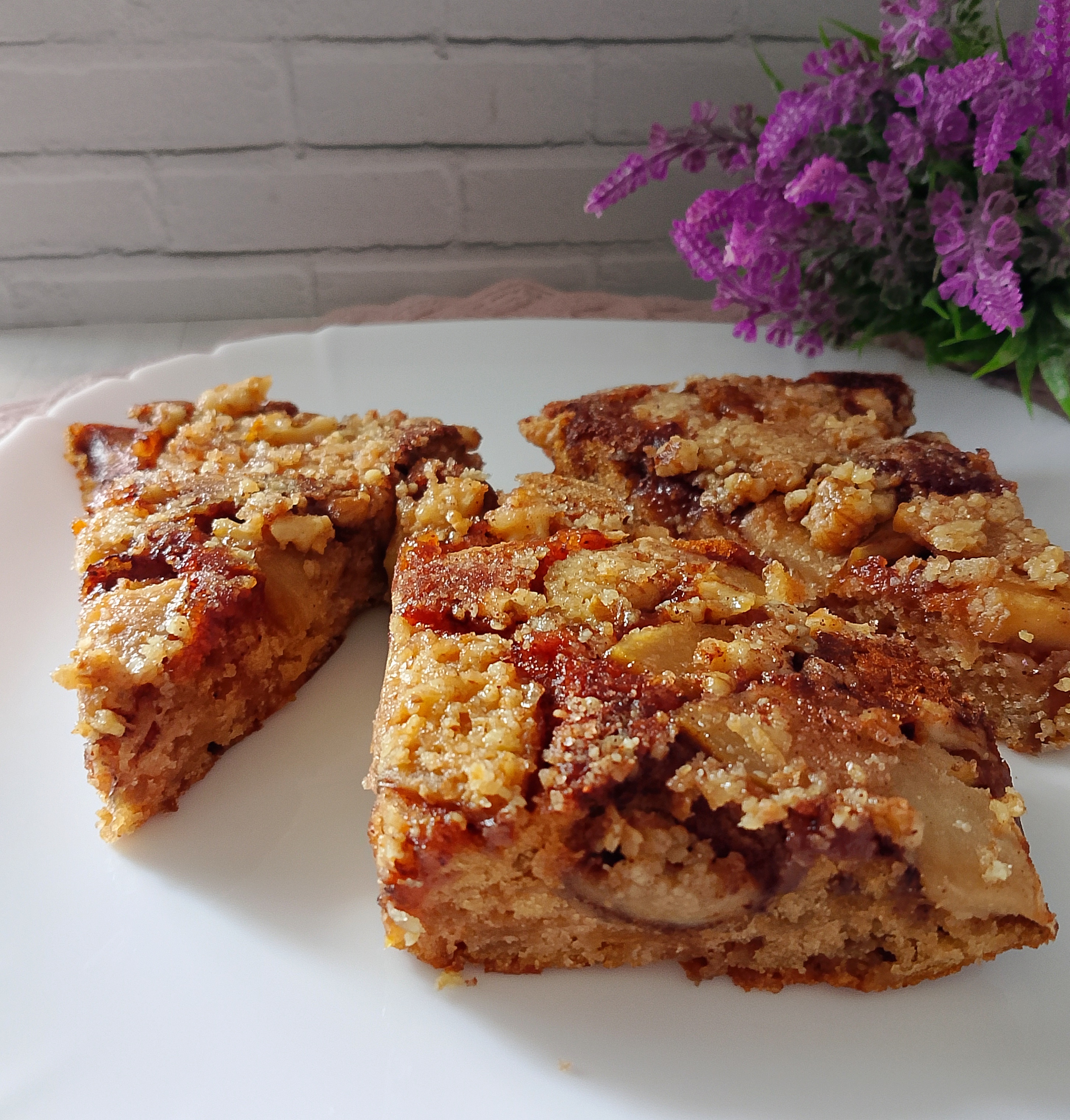 Постный яблочный пирог