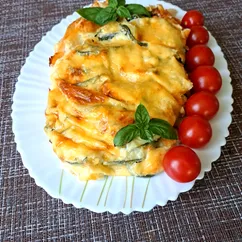 Макароны, запечённые с цукини 