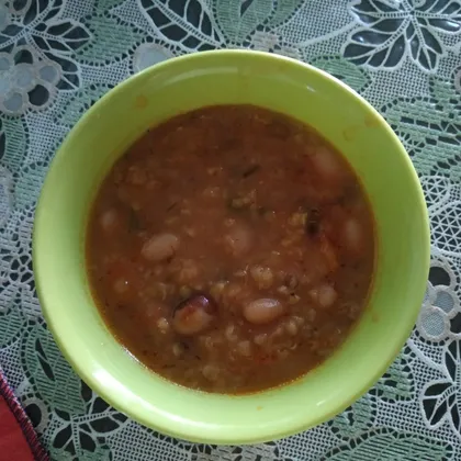 Чечевичный суп с фасолью