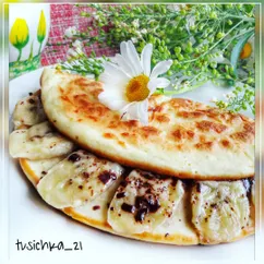 Рисоблин с бананом, сыром и шоколадом🍴#чемпионатмира#франция