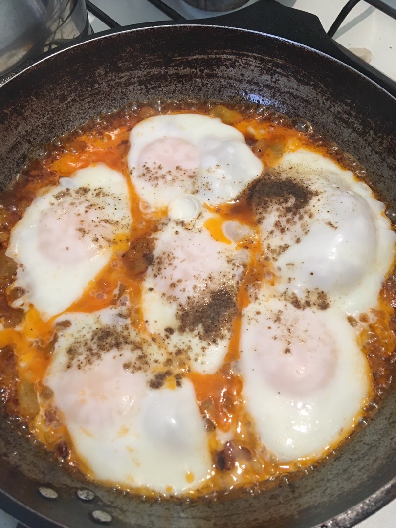 Яичница с кабачками на завтрак 🍳