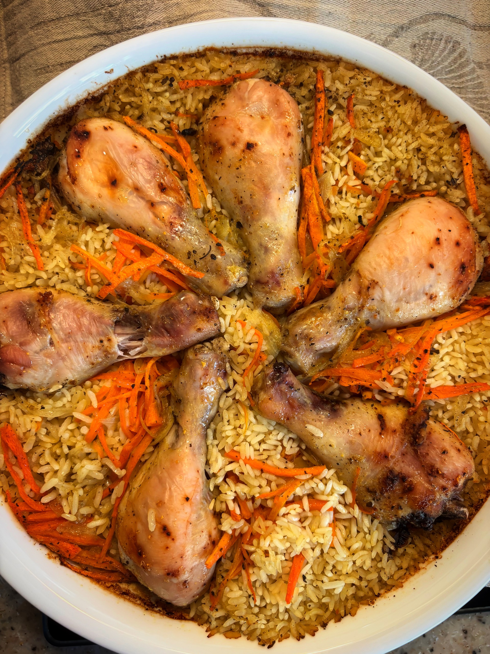 Рис с курицей в духовке