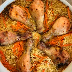 Рис с курицей в духовке