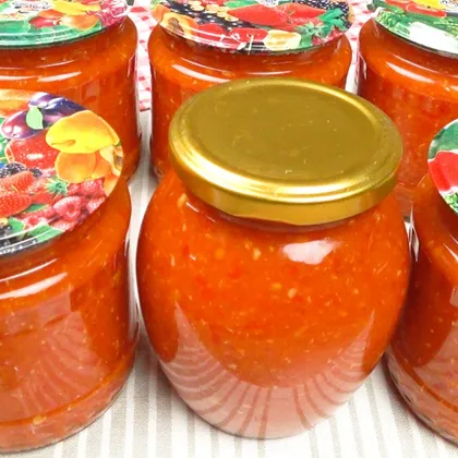 Острый соус Помидоры, перец, хрен, чеснок | Hot sauce Tomatoes, peppers, horseradish, garlic