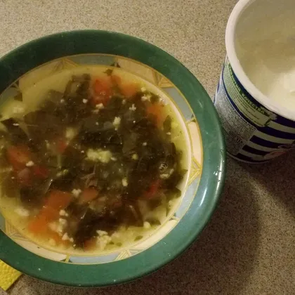 Летний суп со щавелем